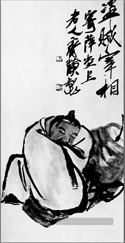 Qi Baishi ivre traditionnelle chinoise Peintures à l'huile